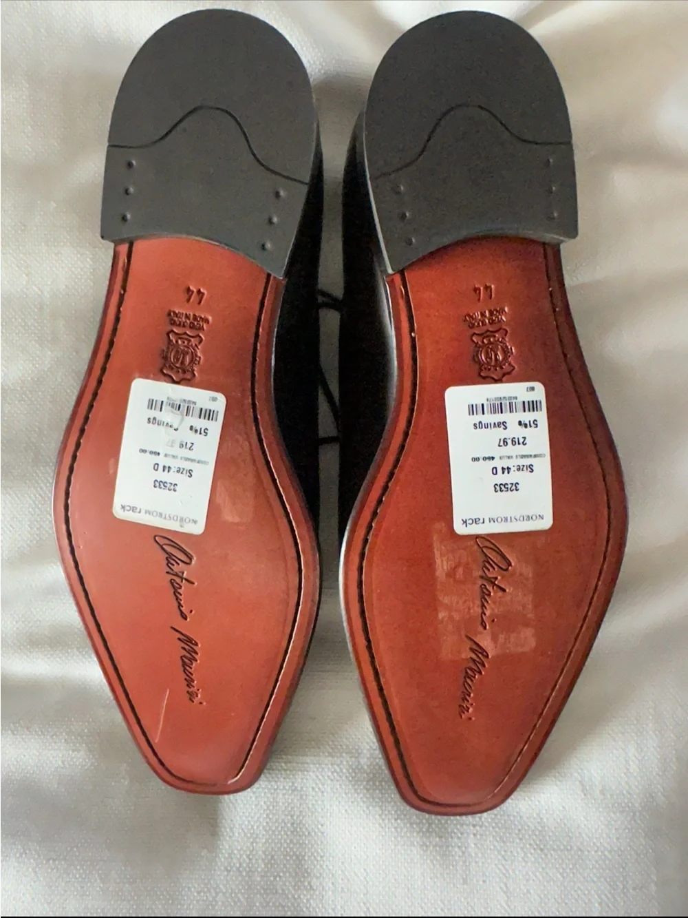 Antonio Maurizi Dark Brown Leather Lace-Up Oxfords